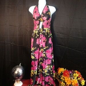 NWT BoDaFa Halter Maxi Sundress
